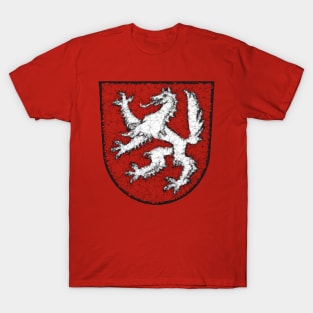 Low Poly Coat of Arms Transparent Monochrom T-Shirt